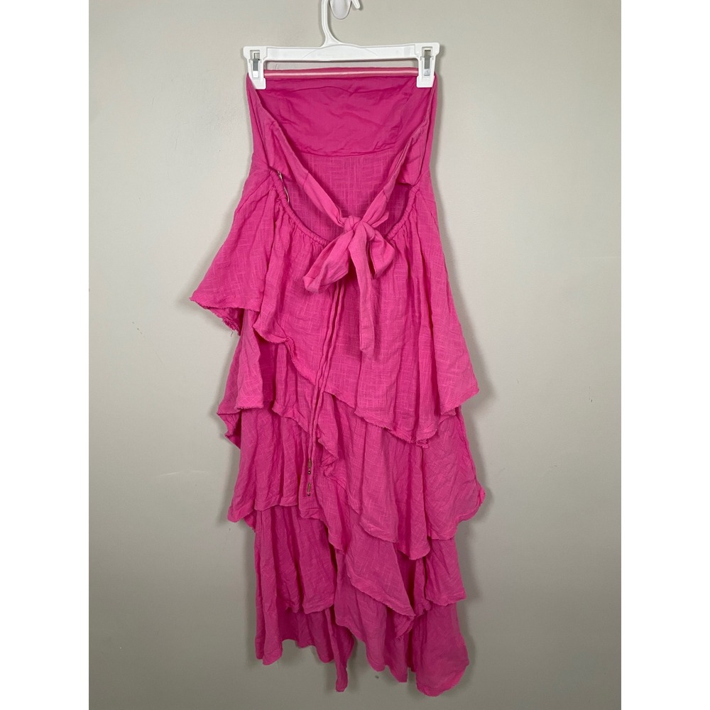 Free People Seraina Maxi Dress In Pink Size Small Bohemian Feminine European - Picture 5 of 12